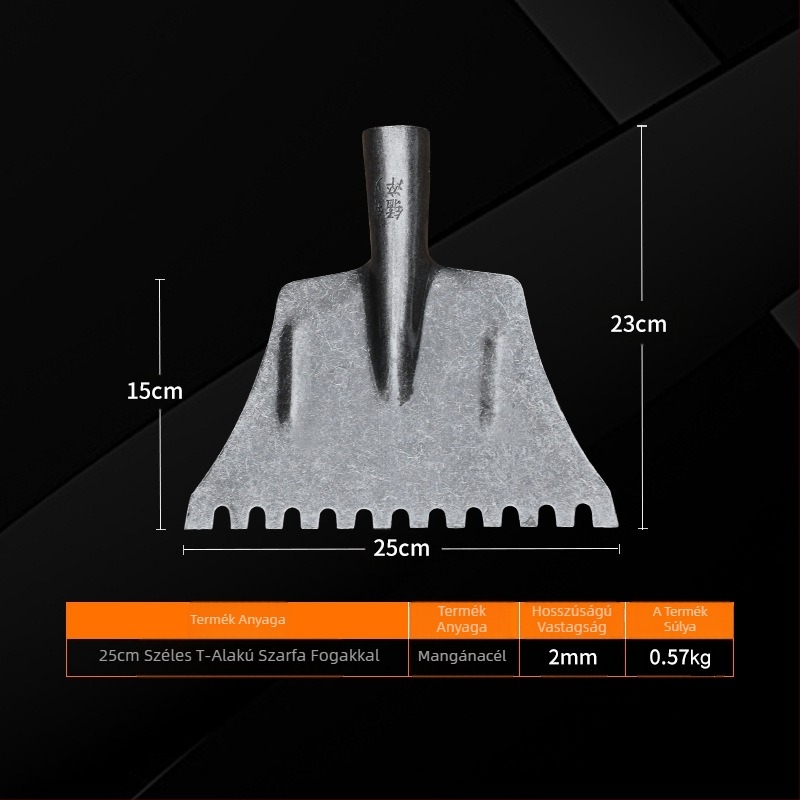 Fogas hólapát, Yinghui, modell T-toothed shovel