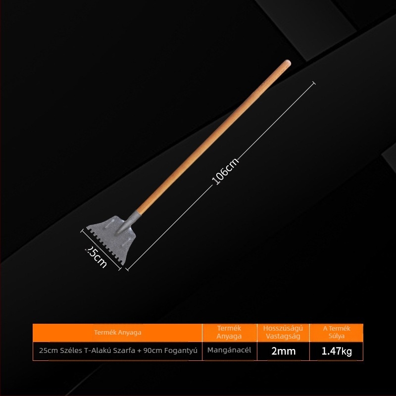 Fogas hólapát, Yinghui, modell T-toothed shovel