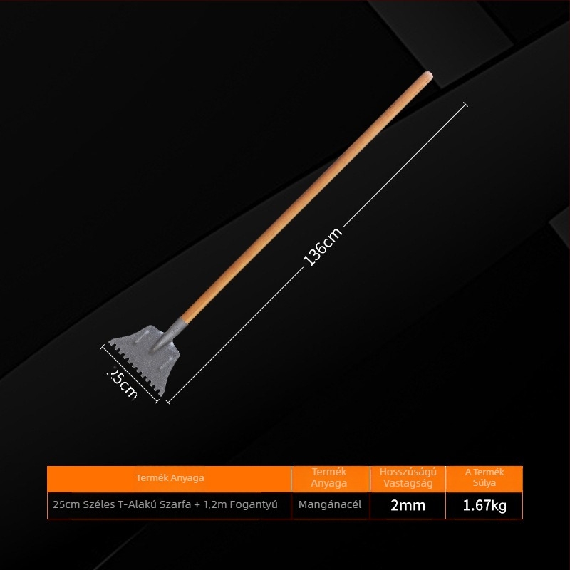 Fogas hólapát, Yinghui, modell T-toothed shovel