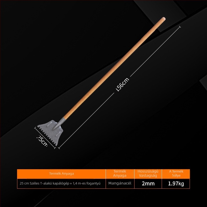 Fogas hólapát, Yinghui, modell T-toothed shovel
