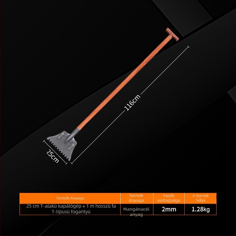 Fogas hólapát, Yinghui, modell T-toothed shovel