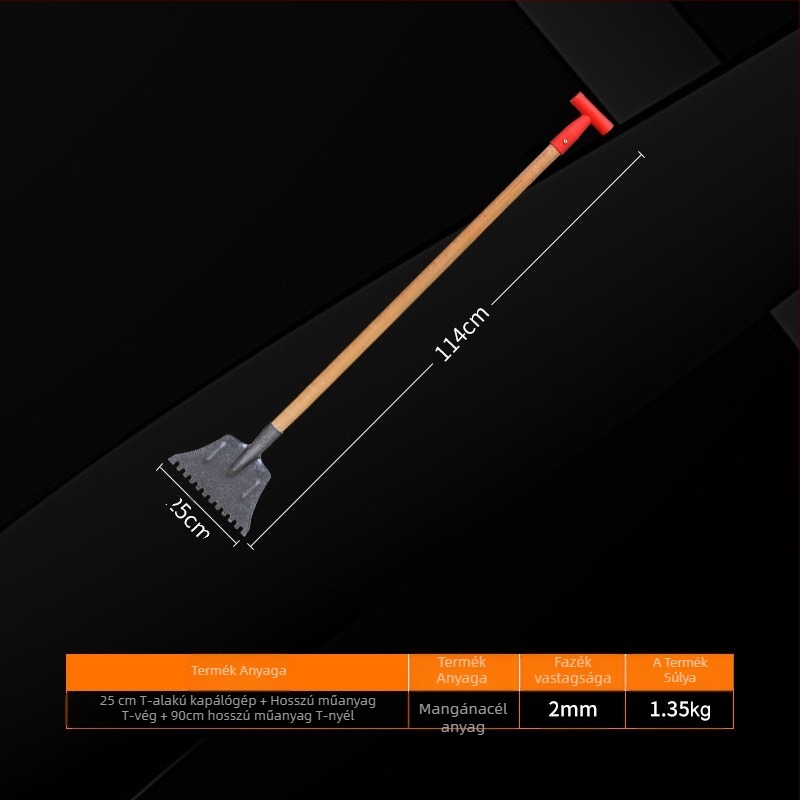 Fogas hólapát, Yinghui, modell T-toothed shovel