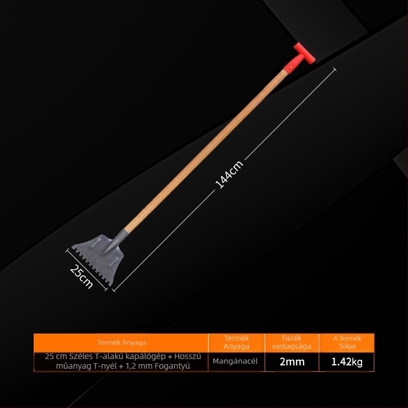 Fogas hólapát, Yinghui, modell T-toothed shovel