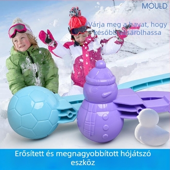 Műanyag hópelyhes klip gyerekeknek, kültéri játék, 7–14 éveseknek megfelelő, 3C tanúsított