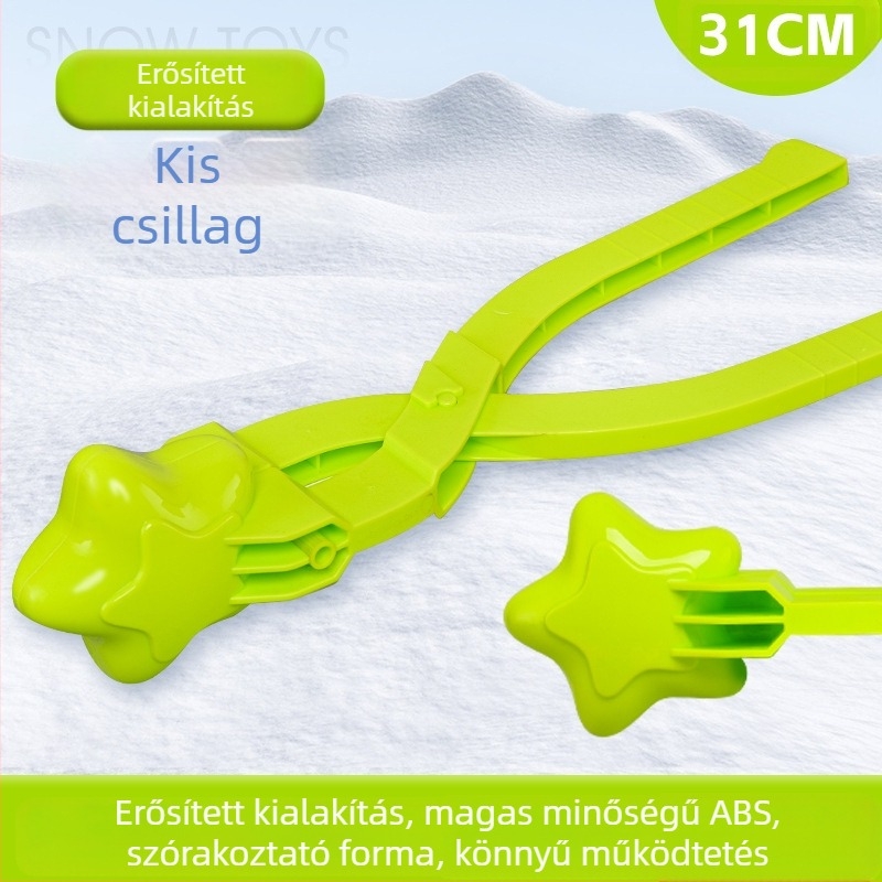 Műanyag hópelyhes klip gyerekeknek, kültéri játék, 7–14 éveseknek megfelelő, 3C tanúsított