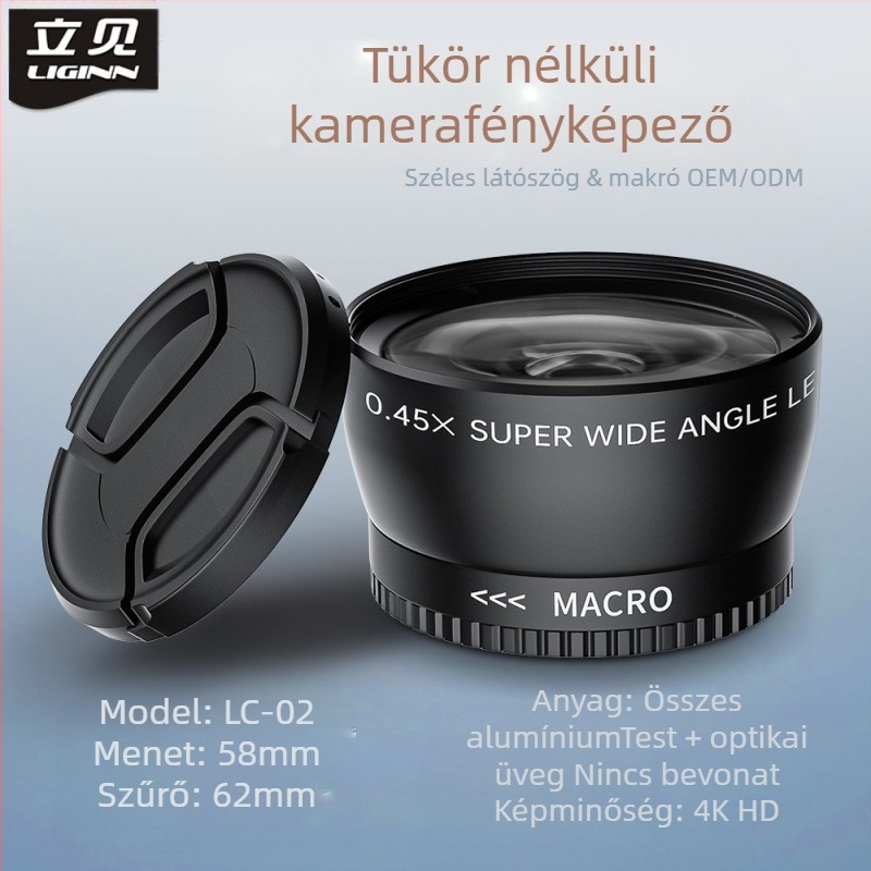LC01-05 Univerzális többszörös bevonat UV-szűrő tükör nélküli kamerához – univerzális interfesz