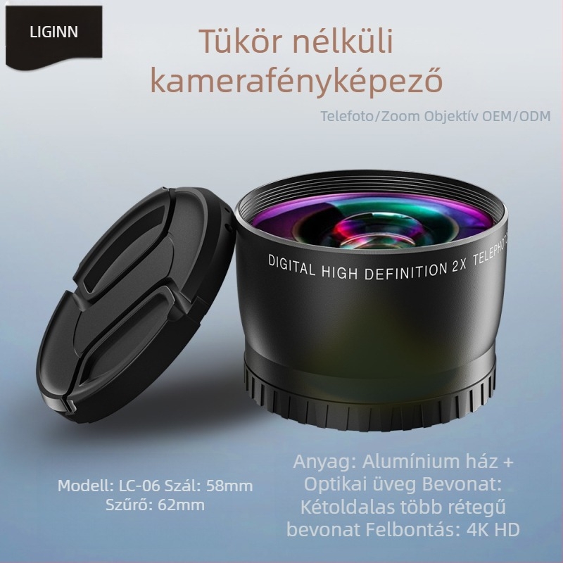 LC01-05 Univerzális többszörös bevonat UV-szűrő tükör nélküli kamerához – univerzális interfesz