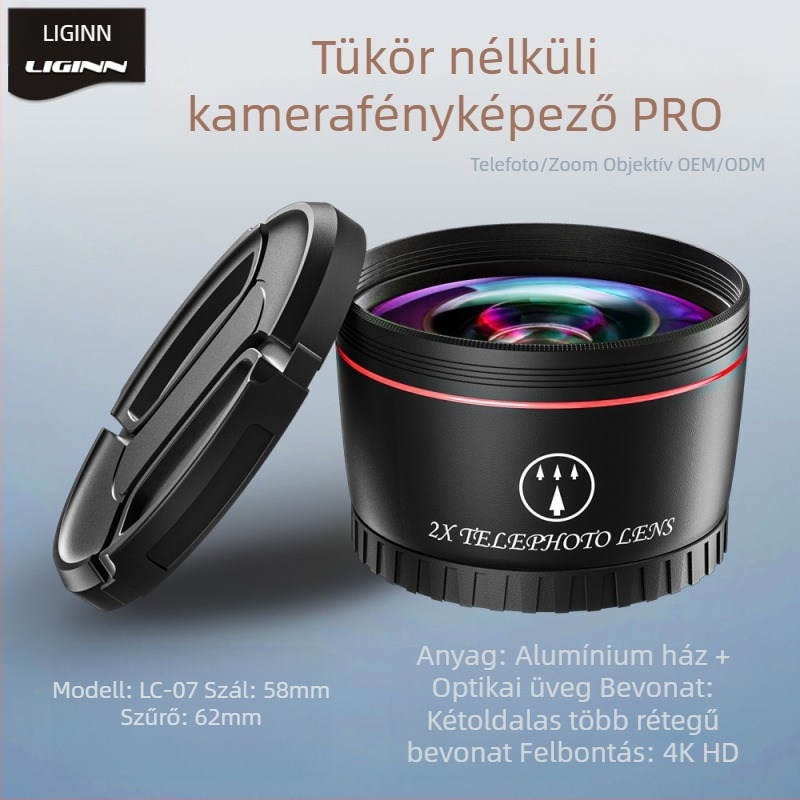 LC01-05 Univerzális többszörös bevonat UV-szűrő tükör nélküli kamerához – univerzális interfesz