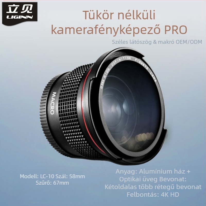 LC01-05 Univerzális többszörös bevonat UV-szűrő tükör nélküli kamerához – univerzális interfesz