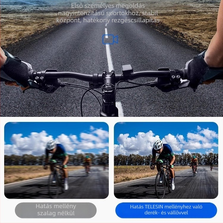 TELESIN univerzális akciókamera tartó GoPro 12, Insta360 X3/X4 és DJI Action 5/4/3 kompatibilis
