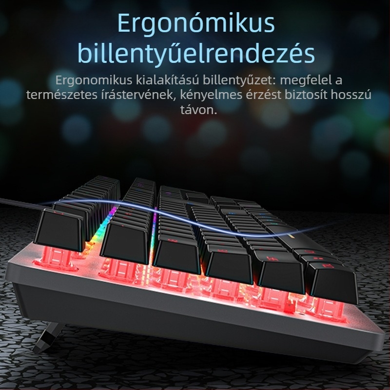 Forerunner GX300 gamer billentyűzet és egér készlet, USB kábellel, 1600dpi optikai, háttérvilágítás, ergonómikus