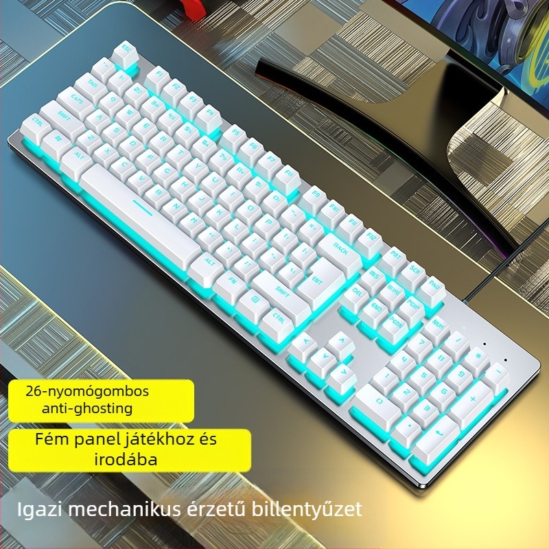 Forerunner GX300 gamer billentyűzet és egér készlet, USB kábellel, 1600dpi optikai, háttérvilágítás, ergonómikus