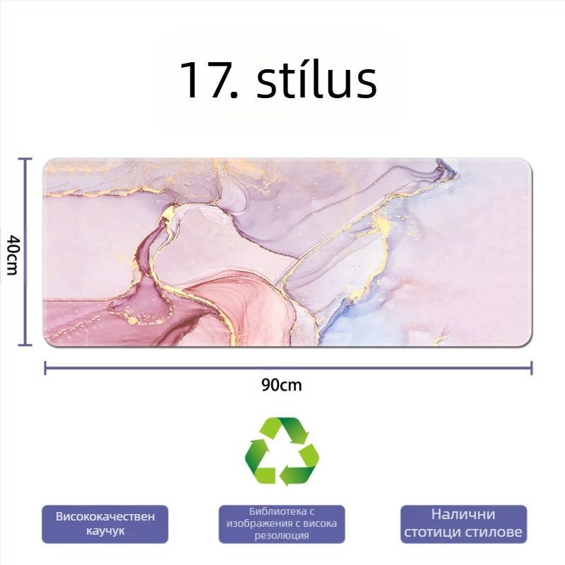 Nagy csúszásmentes, vastag asztali matrac játékhoz és irodába – egér és billentyűzet pad, természetes gumiból, méretek 300×800×3 mm vagy 400×900×3 mm