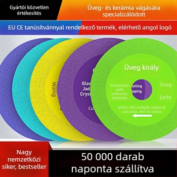 Jidu gyémánt ultra-vékony vágókorong üveghez, kerámiához, jadhoz és csempéhez – Brazed kivitel, modell 100-15