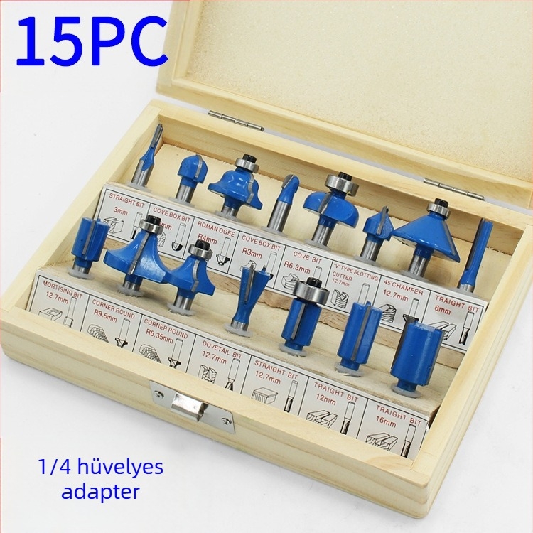 Faipari maró Bakelit fejjel, készlet 12 db/15 db