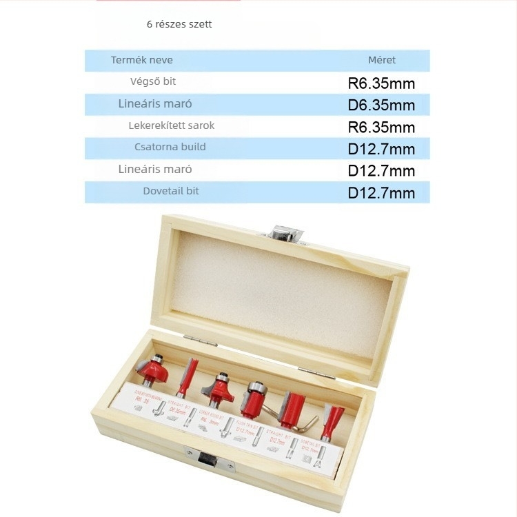Faipari maró Bakelit fejjel, készlet 12 db/15 db