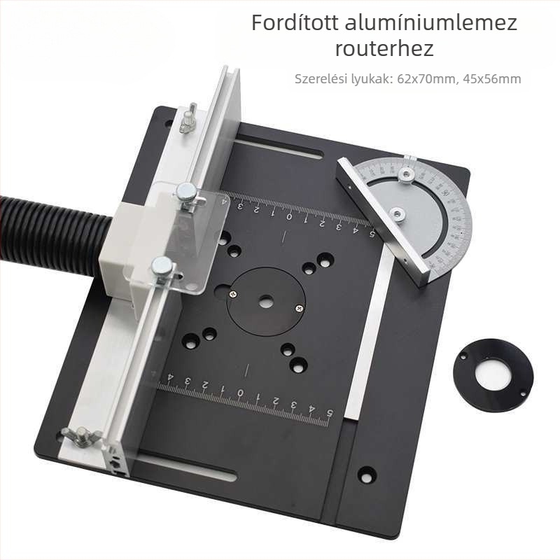 Faipari gravírozó és maró állomás, többfunkciós emelőasztal, élkialakítás és barázdázás alumínium panelen — Feszültség 2,4 V