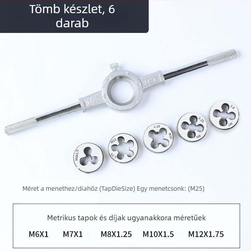 Maib menet közbeni menetesítő készlet: kézi tapping eszköz és fúrófejek