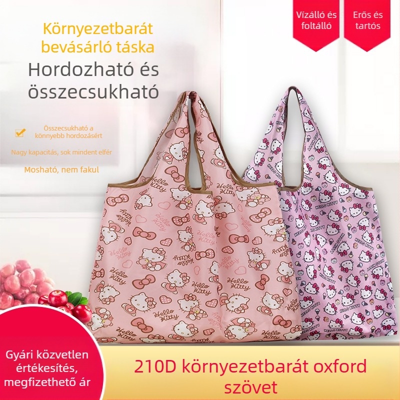 Rajzfilm tote táska – újrahasználható környezetbarát bevásárlótáska, szitanyomás, testre szabható