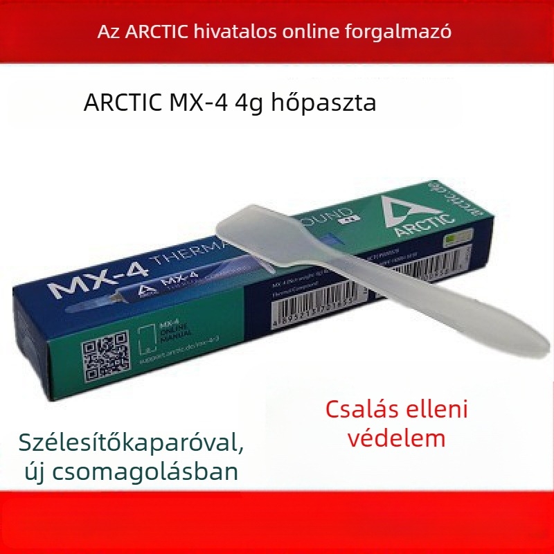 Arctic MX-4 szilikonhővezető paszta CPU-hoz és GPU-hoz