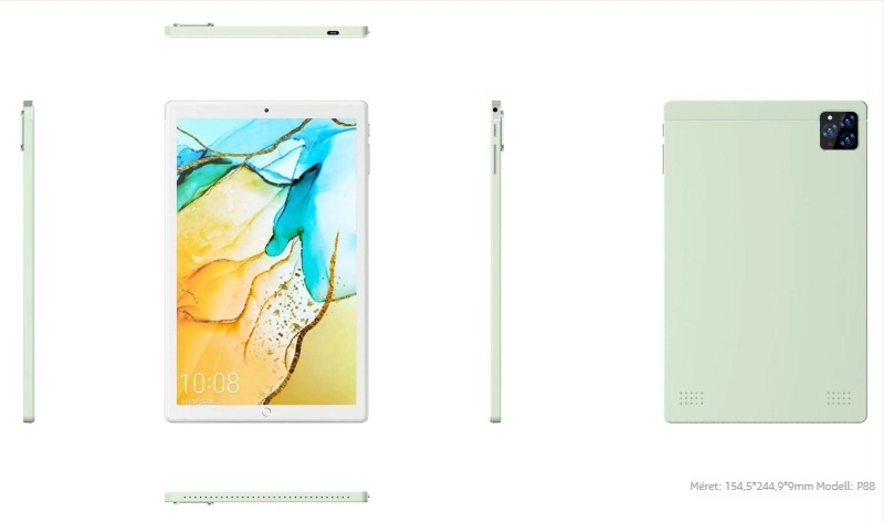 Androidos tablet, quad-core ARM 1,5 GHz, 16GB flash memória, IPS Retina kijelző, 3G telefonálás és GPS