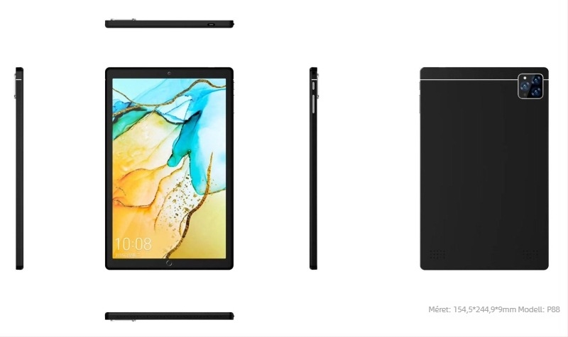 Androidos tablet, quad-core ARM 1,5 GHz, 16GB flash memória, IPS Retina kijelző, 3G telefonálás és GPS