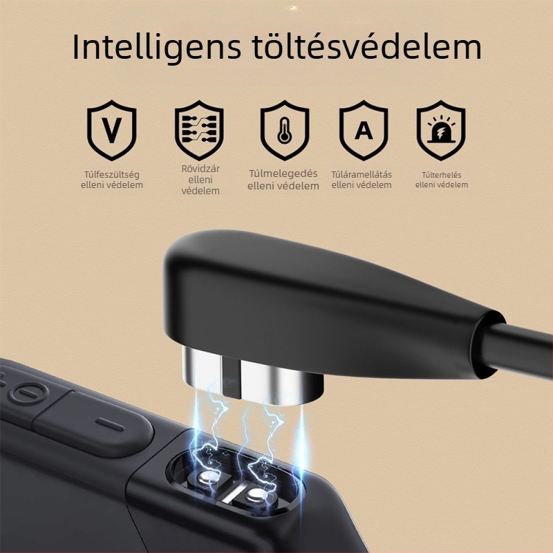 Csontvezetéses Bluetooth headsethez mágneses töltőkábel (USB-A/ USB-C interfész; Kompatibilis Shaoyin AS800/S803/S810; Modell: Bsw-AS800; Márka Besivo/Baisiwo)