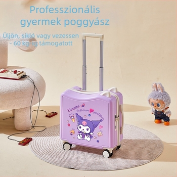 Ülő- és guruló gyerek poggyász, ABS+PC, 3 kg, univerzális kerekek, cipzáras nyitás, Ruyi márka