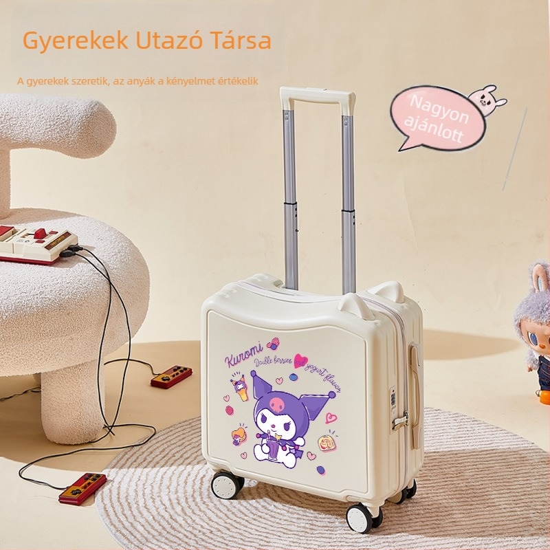 Ülő- és guruló gyerek poggyász, ABS+PC, 3 kg, univerzális kerekek, cipzáras nyitás, Ruyi márka