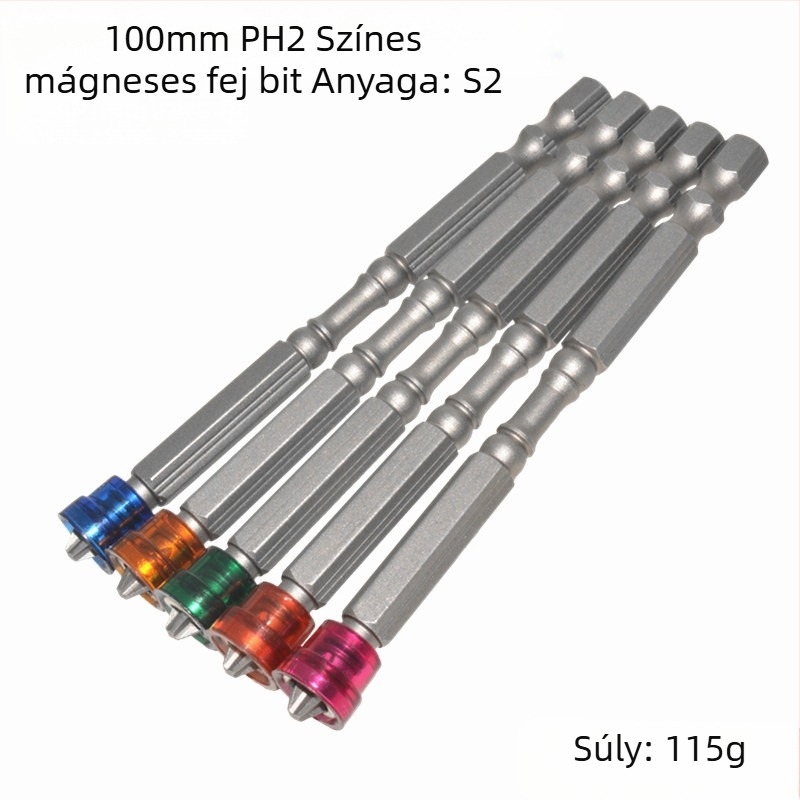 Neutral PH2 keresztesfej mágneses csavarhúzó bit, S2 szerszámacél