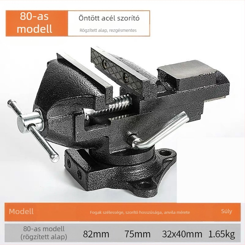 Oudisi mini asztali csavaros szorító – univerzális, többfunkciós, 360° forgás, tömeg 1.93 kg
