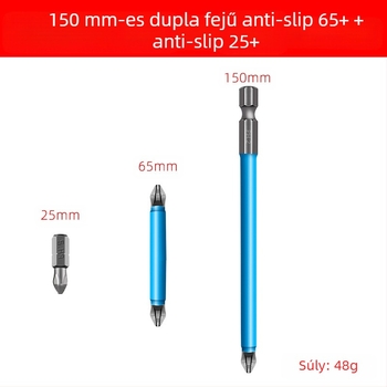 Keresztezett fejű csúszásmentes bit készlet háztartási használatra – ötvözött acél