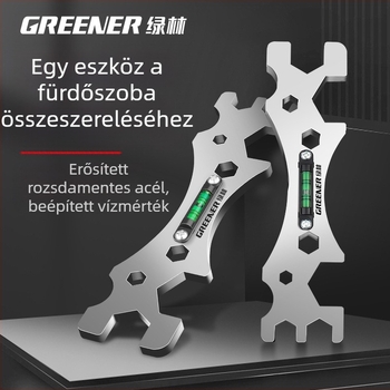 Greener multifunkcionális kulcs fürdőszobához és zuhanyzáshoz – rozsdamentes acél