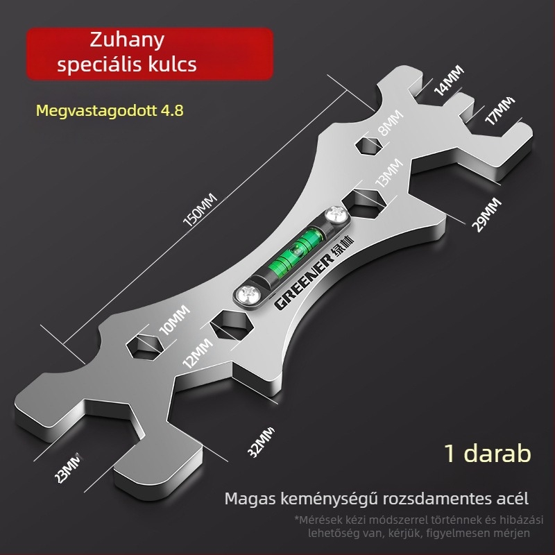 Greener multifunkcionális kulcs fürdőszobához és zuhanyzáshoz – rozsdamentes acél