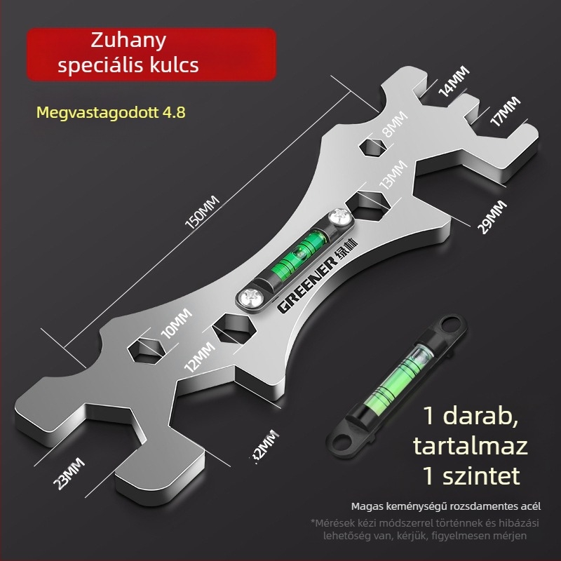 Greener multifunkcionális kulcs fürdőszobához és zuhanyzáshoz – rozsdamentes acél