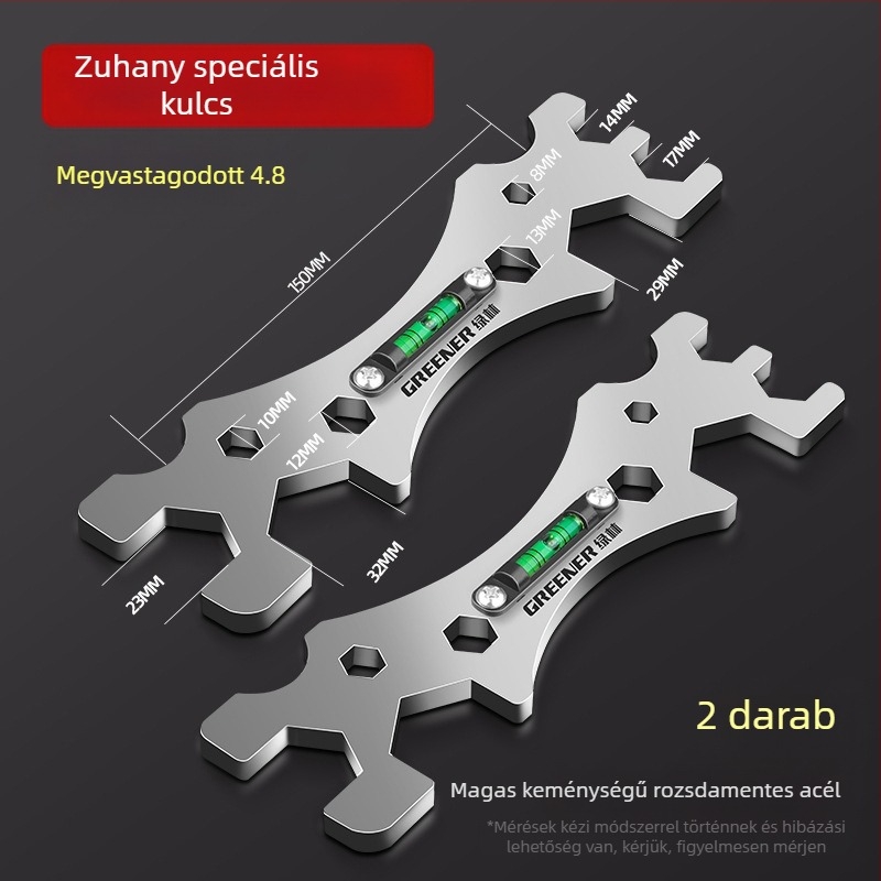 Greener multifunkcionális kulcs fürdőszobához és zuhanyzáshoz – rozsdamentes acél