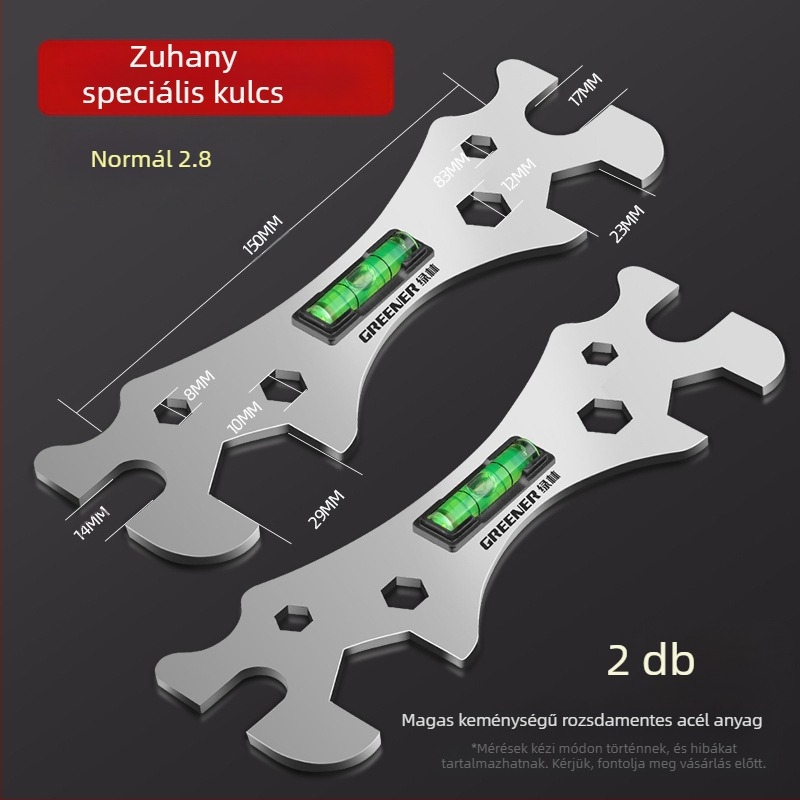 Greener multifunkcionális kulcs fürdőszobához és zuhanyzáshoz – rozsdamentes acél