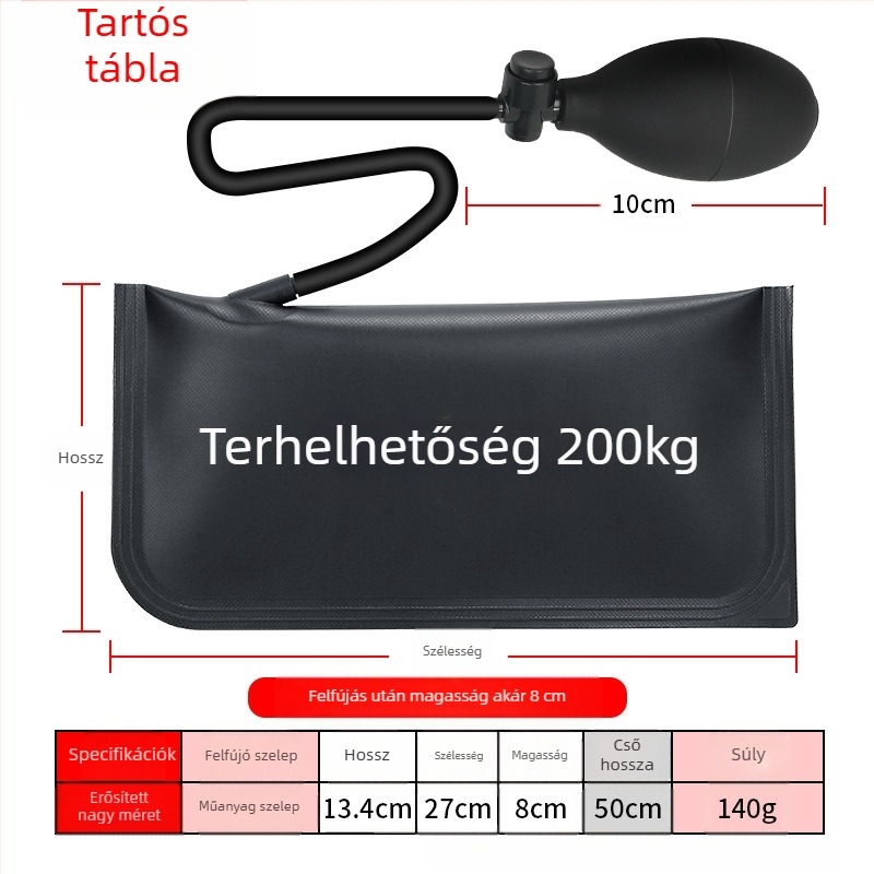 Ajtó- és ablaktelepítéshez készült légpárna, anyag: szilikon + PVC, Casilo, telepítéshez, otthoni használatra