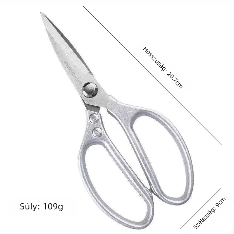 Konyhai olló, erős rozsdamentes acél, csontvágó, többfunkciós háztartási olló