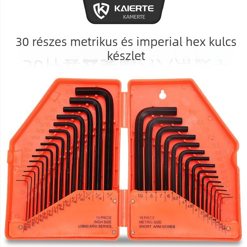 Belső hatszögfejű imbuszkészlet, L-alakú, Celtic, anyag: 40Cr