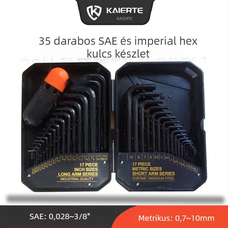 Belső hatszögfejű imbuszkészlet, L-alakú, Celtic, anyag: 40Cr