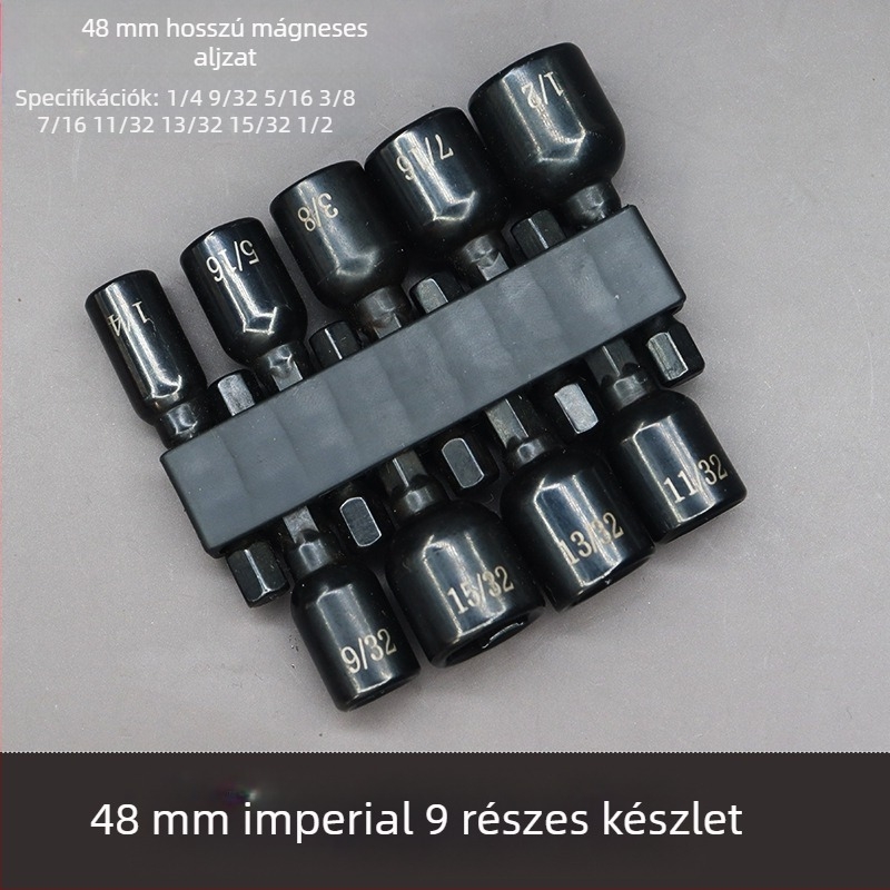 Trent hatszögletű nyélű készlet fúró- és csavarhúzóhoz, szénacél, 9/14 darabos készlet, háztartási használatra és gépjavításra