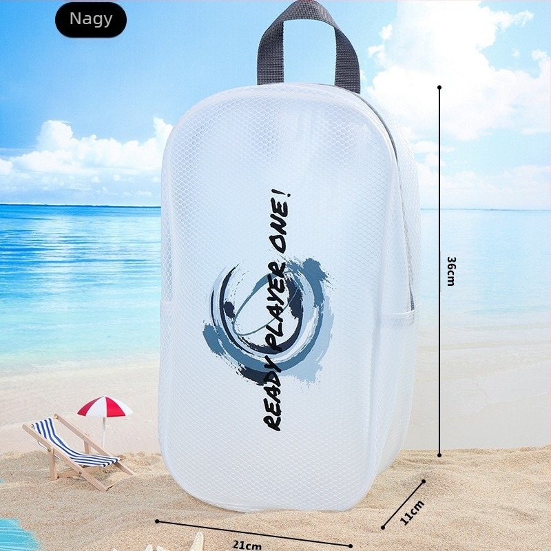 Hordozható fürdő- és úszótáska száraz-nedves szétválasztással, vízálló, nagy kapacitású, többfunkciós