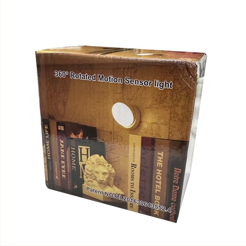 Mozgásérzékelős LED éjjeli lámpa, 360° forgás, mágneses rögzítés, újratölthető akkumulátor (360° forgás, mozgásérzékelő, LED, újratölthető akkumulátor, mágneses rögzítés)