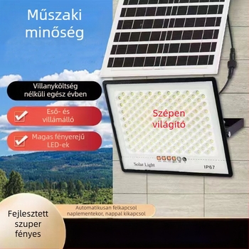 Napelemes csillagos fény IP67, 50W, 6V, távirányító, 6–12 óra üzemidő