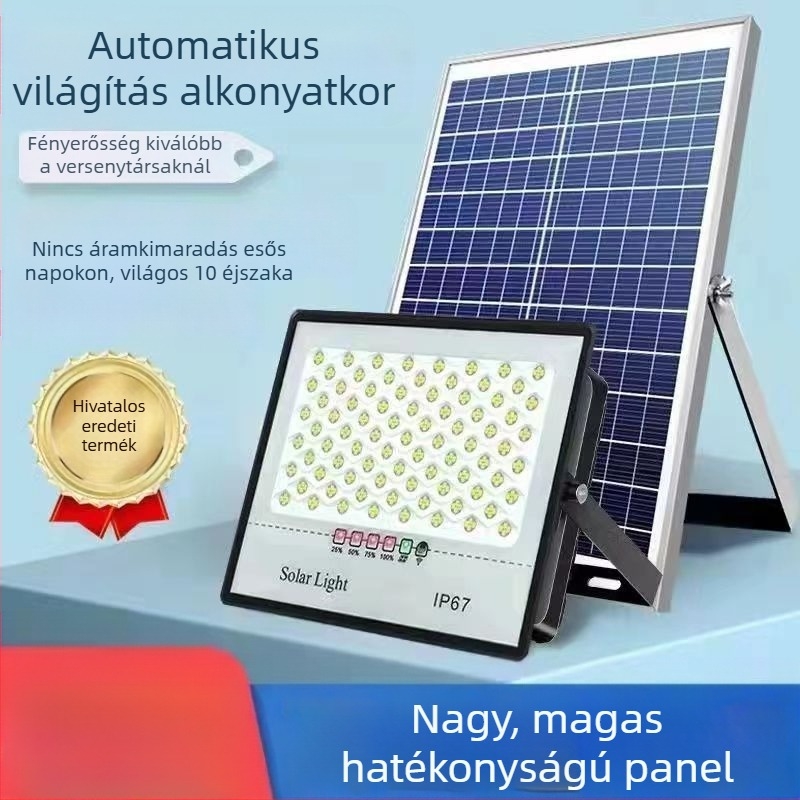 Napelemes csillagos fény IP67, 50W, 6V, távirányító, 6–12 óra üzemidő