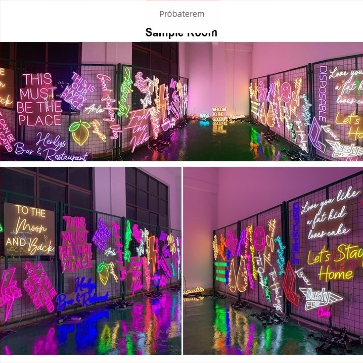5V neon LED falikép bárhoz, Vice City téma, bedugható, akril keret