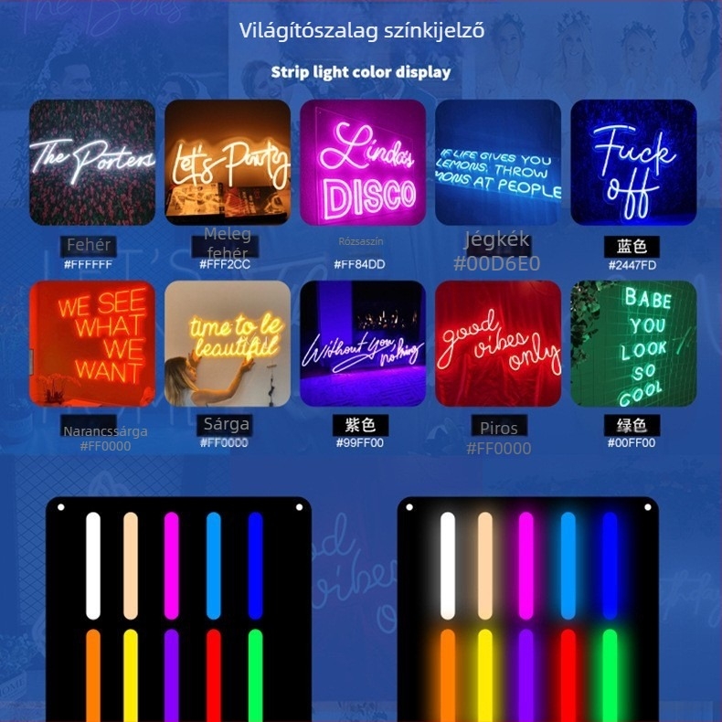 5V neon LED falikép bárhoz, Vice City téma, bedugható, akril keret
