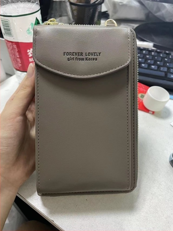 Női mobiltáska, PU bőr, crossbody, függőleges négyszögletes forma, mágneses zár, PU bélés