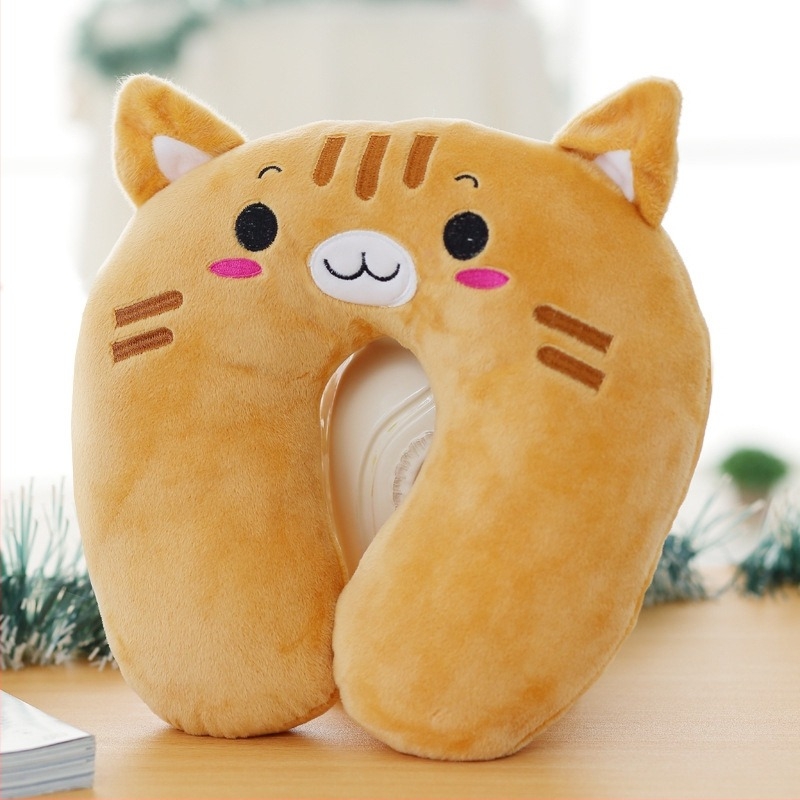 U alakú utazó párna – töltet: PP pamut, 100% töltet, párna belső rost: kémiai rost, huzat: plüss, felnőtteknek